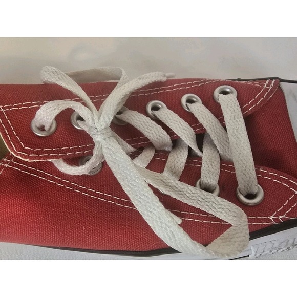 Women's Converse All Star Shoes Size 7 Red And White - Picture 7 of 16